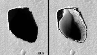 HiRISE заглянула в Марсианскую яму